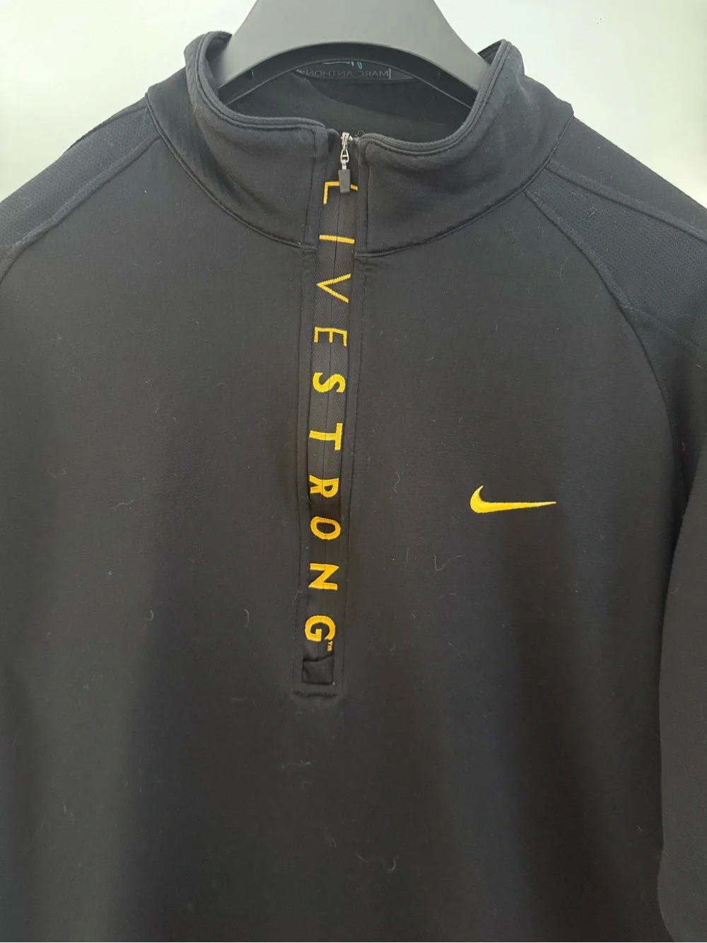 Nike Black & Yellow LIVESTRONG Quarter-Zip Pullover